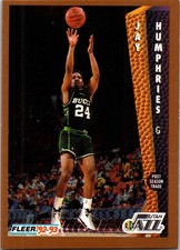  1992 Jay Humphries 24 Fleer 222 Basketball Sports Trading Card 