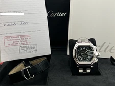 Cartier Roadster Chronograph XL 2618 Stainless Steel Box Papers