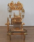 2004 Swarovski Crystal Journeys GOLD CARRIAGE 220496 w Box & COA Retired — photo 3