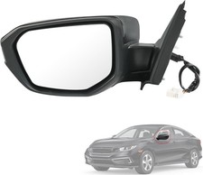 Door Mirror Left Driver Side Replacement for Honda Civic 2016-2021, Replace HO13