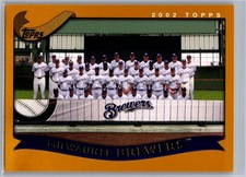 2002 Topps #656 Milwaukee Brewers Base Team Photo