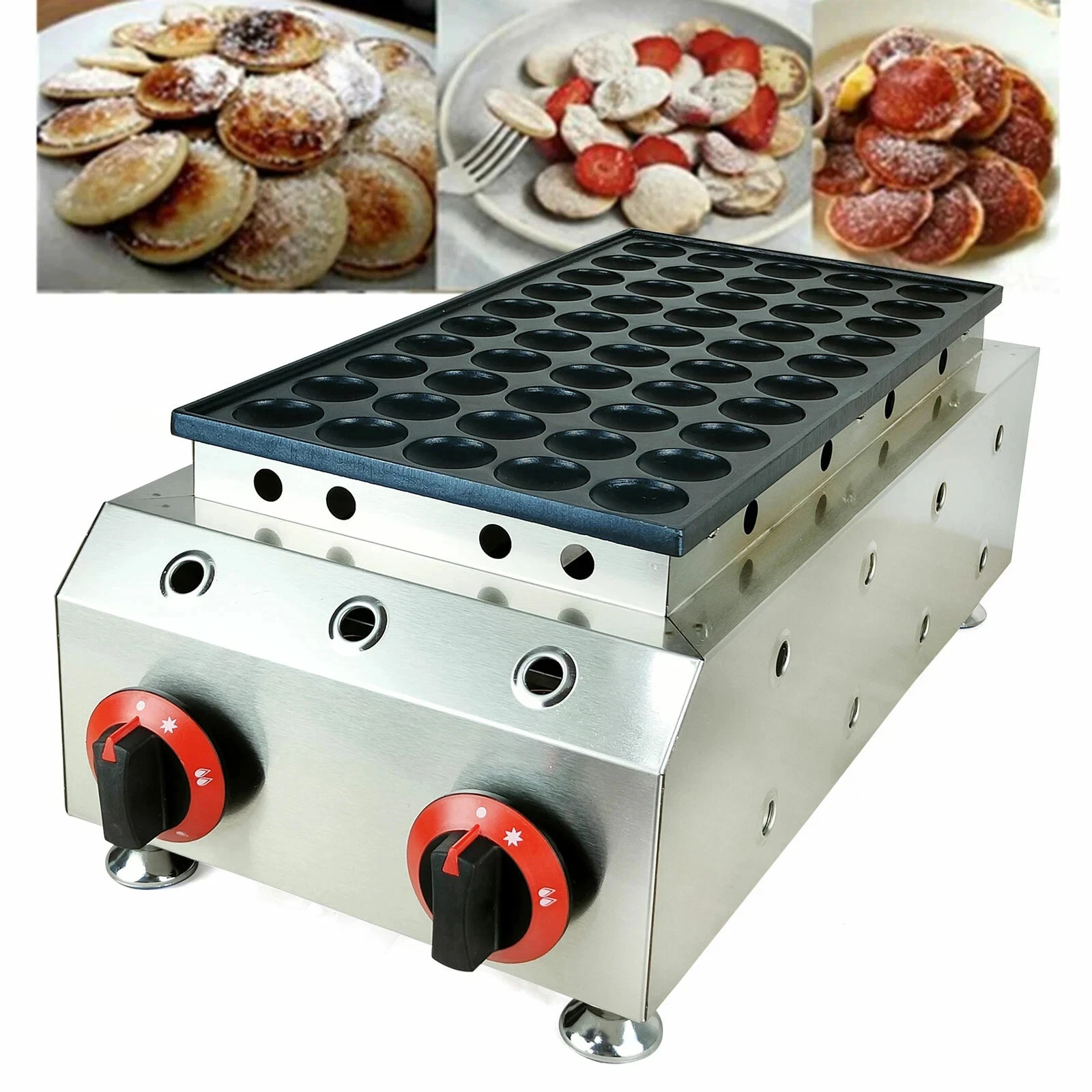 Commercial Pancake Maker LPG Gas Mini Dutch Baker Machine 50 Holes Kitchen Tool
Opens in a new windo