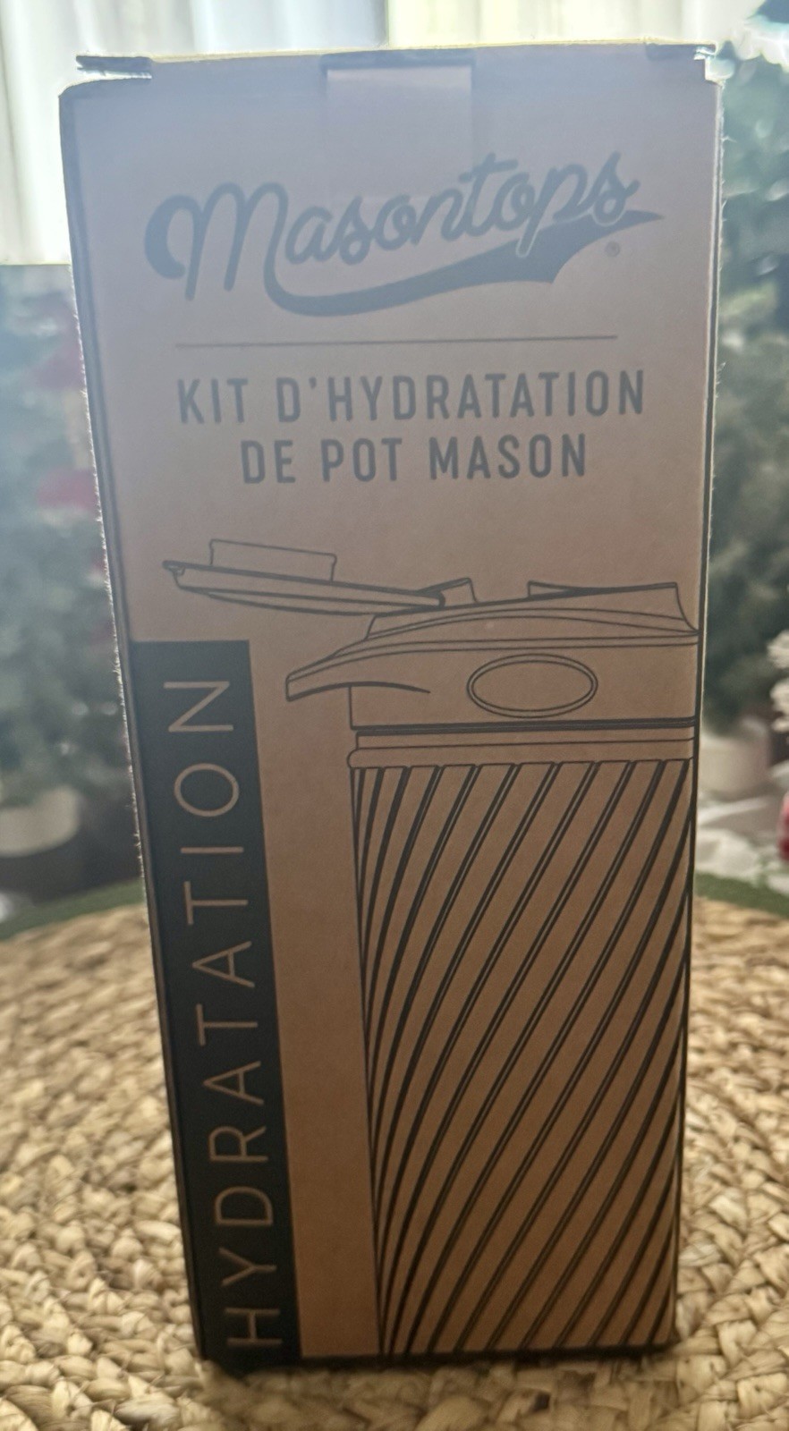 Masontops Mason Jar Hydration Kit Water Bottle- Turquoise Li