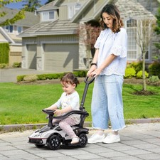 Toddler Push Car, Lamborghini Stroller Walking Car Age for 1-3, White