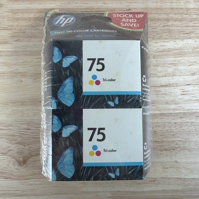 Genuine HP 75 Tricolor Ink Cartridge Combo HP C4580 C5580 - Unknown EXP.