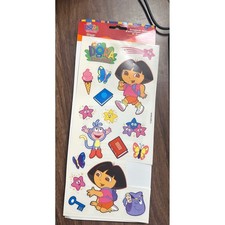 Vintage 2003 Sandylion Dora the Explorer Sticker Sheet Nick Jr Boots Y2K Rare