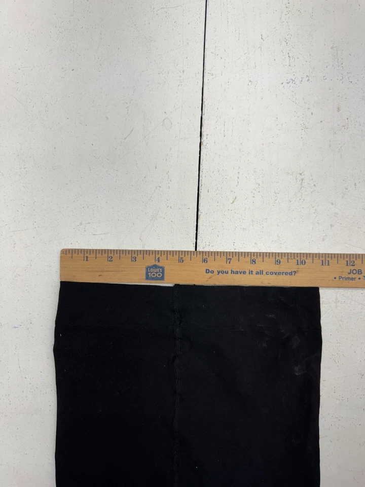 Snag 灰色黑色蝙蝠印花脚弹性腰围紧身衣女式 F 码短款 — 第 3/4 张图片