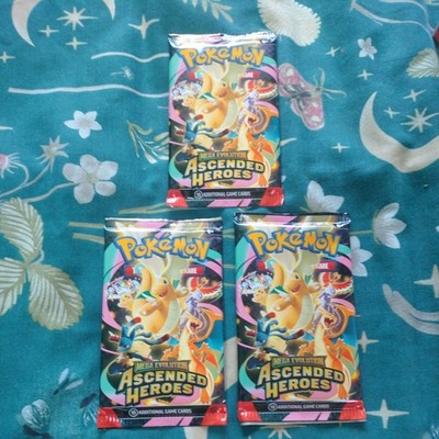 Pokemon Tcg X3 Mega Evolution Ascended Heroes Booster Pack Neu Sealed