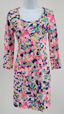 LILLY PULIZER Beacon Pina Colada Club Dress Small S Pink