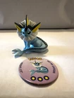 1999 Pokemon Tomy Vintage Vaporeon Figure w/ Battle Disc