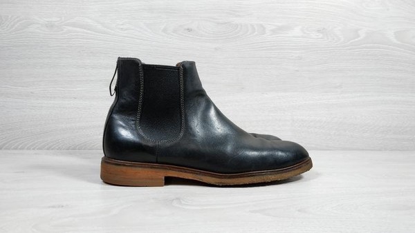 Men Clarks Boots Black Leather 44.5