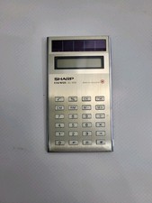 Hermes Paris SHARP EL-835 Vintage Solar Cell Calculator Wallet Size 90s Working 