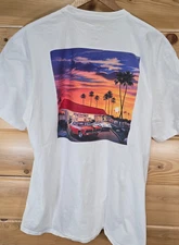 IN-N-Out Burger Texas T Shirt Men XXL Sunset Muscle Cars Palm Tree