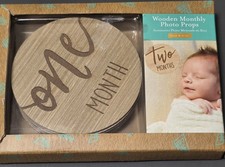 Kate  Milo Baby Wooden Monthly Photo Props