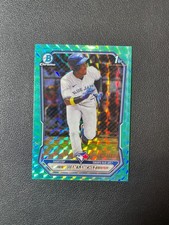 2026 Bowman #BCP-25 Juan Sanchez 1st Prospect Aqua Geometric 023/125 BJJH