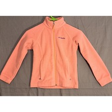 Columbia Benton Springs Full-Zip Fleece Jacket Youth Size Small 7/8 Peach