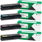 Genuine Lexmark C3220 Toner Cartridge C3220C0, C3220K0, C3220M0, C3220Y0, LOT