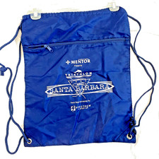 Santa Barbara 2005 Triathlon Race Bag Backpack 17x14" Drawstring Blue