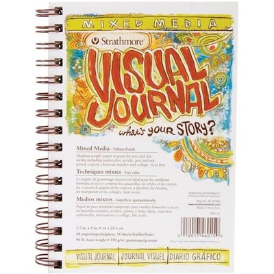 Strathmore 190 g/m² Visual Journal Mixed Media Pergament 5,5 Zoll x 8 Zoll - 34 Blatt