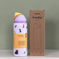 owala 32OZ straw  water bottle-layer stainle steel  thermal mug sport.