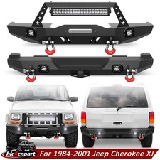 For Jeep Cherokee Xj 1984-2001 Front Or Rear Bumper Whitch Receiver Led Lights