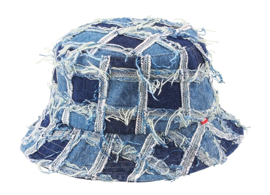 Supreme Frayed Patchwork Denim Crusher ✅