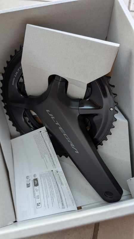 Shimano Ultegra FC-R8100 2x12 Double Road Crankset 170mm Aluminium Black 50-34