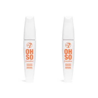 Mascara Black Hypoallergenic Vegan With Vitamin E For Sensitive Eyes 2 Pack