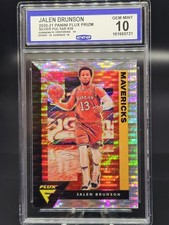 2020-21 Panini Flux - Jalen Brunson #39 Pulsar Prizm CCG 10 GEM MT