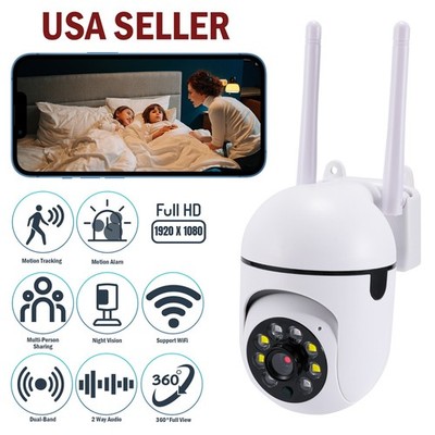 1080P Camaras De Seguridad Wifi Exterior Inalambrica Con Vision Nocturna y Audio