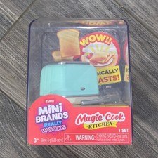 Zuru Mini Brands Magic Cook Kitchen Toy Teal Toaster Pretend Play - NEW Rare HTF