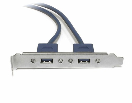 StarTech USB3SPLATE 2 Port USB3.0 A Female Slot Plate Adapter - Picture 2 of 3