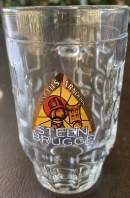 2er Set x Steen Brugge 0,25l Belgisches Bierglas Krug