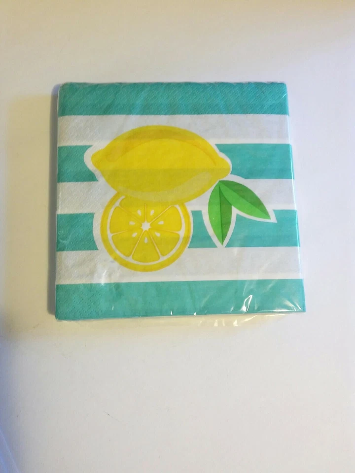 Summer Squeeze Lemonade Lunch and Beverage Napkins Set 16 ct each - Image 3 of 4