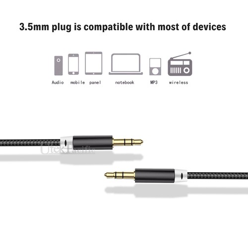 3.5mm AUX Cable Stereo Audio Extension Male to Male Auxiliary 1.5M 3M 5M 10M - Picture 4 of 9