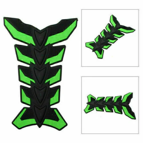 Universal Motorcycle Gas Fuel Oil Tank Pad Fish Bone 3D Decal Sticker Protector - Picture 24 of 32