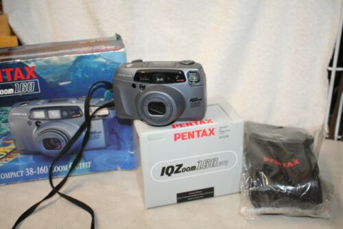 Pentax IQZoom 160 35mm Point & Shoot Film Camera - Gray - Picture 2 of 10