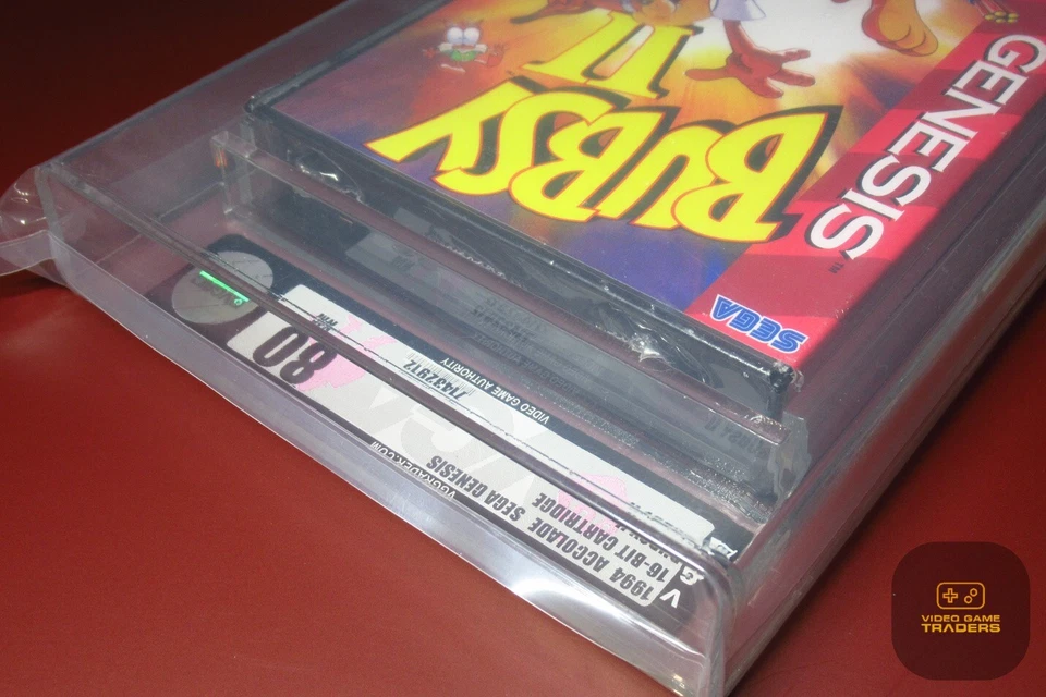 SILVER VGA Graded 80! - Bubsy II 2 (Sega Genesis 1994) NEW! - RARE! - Image 3 of 4