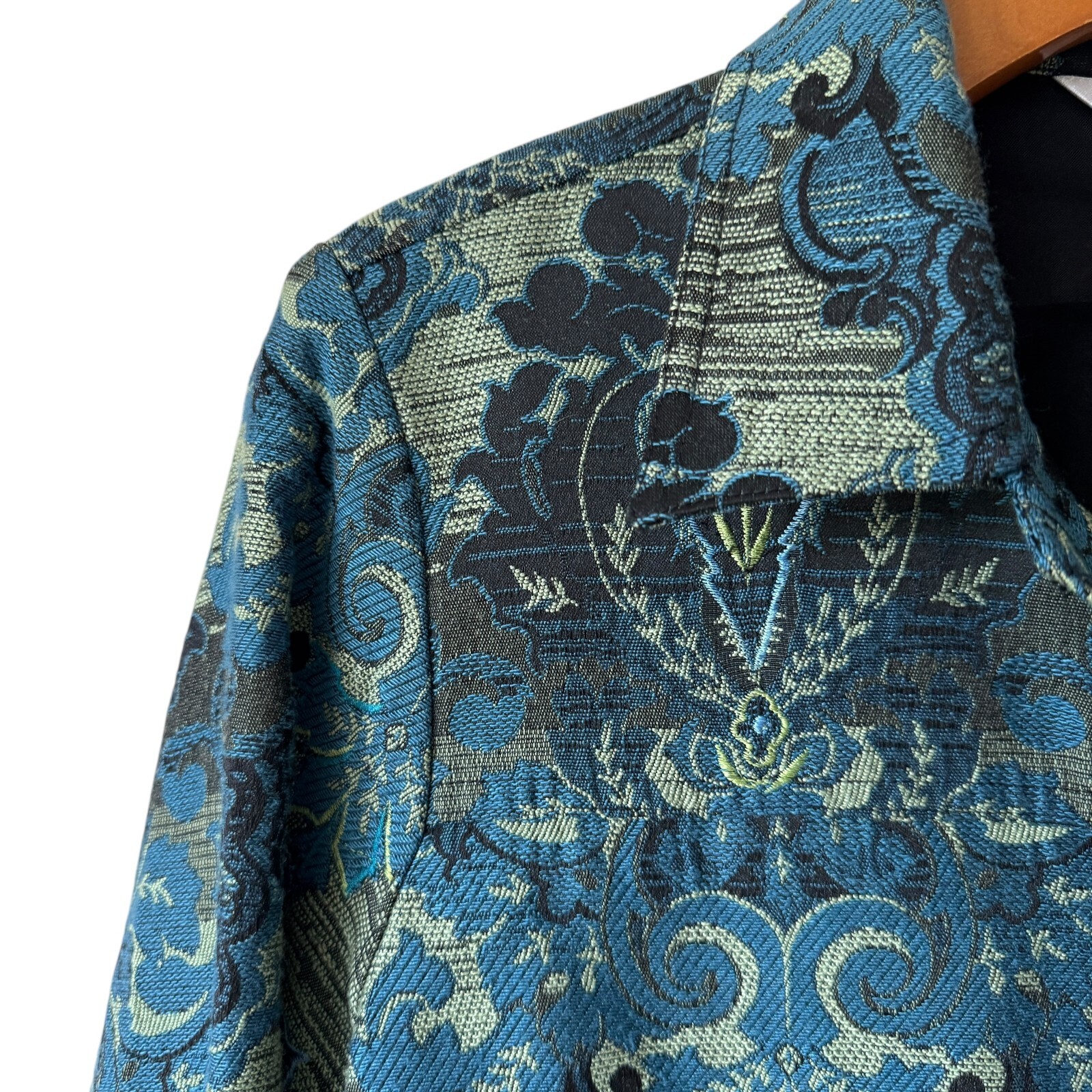 Laura Ashley Small Button Up Jacket Embroidered B… - image 15