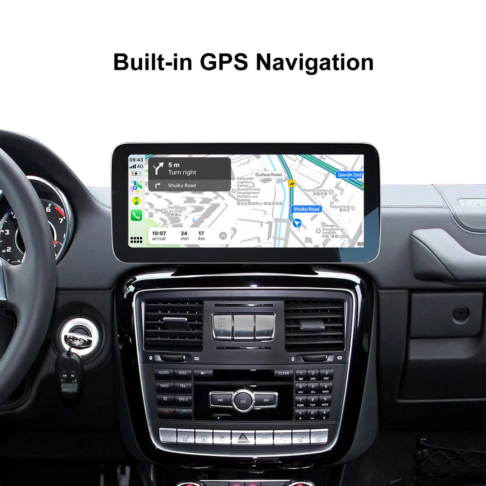 12.3" Android 13 Touch Screen CarPlay GPS For Mercedes G Class W467 G63 G65 256G - Bild 4 von 4
