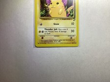 Pokémon TCG Base Set Pikachu Grade 9.5 Individual Collectible Card