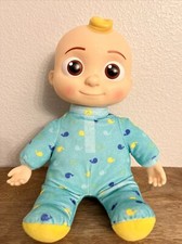 COCOMELON BEDTIME JJ DOLL 12  STUFFED PLUSH TOY W/PHRASES  PRE-OWNED 