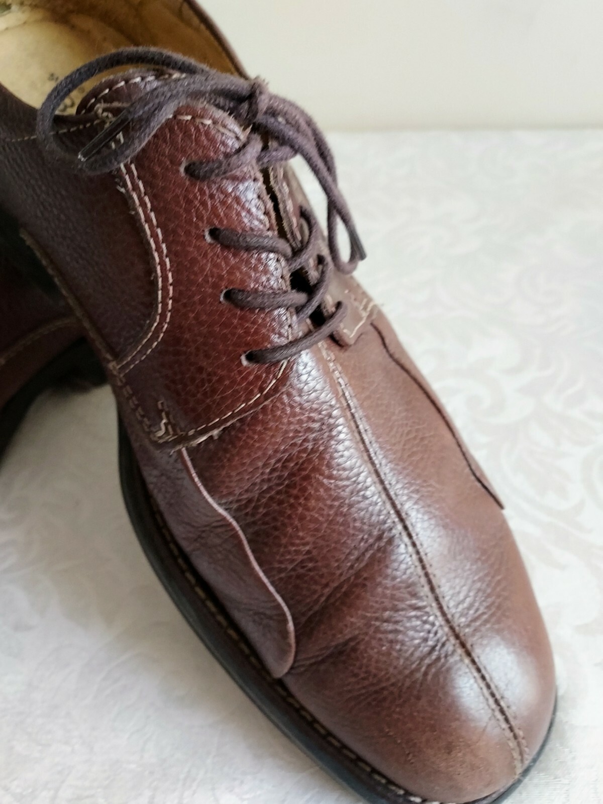 SAOLA Scarpe eleganti Oxford Studio Belvedere Bay Bridge da uomo in pelle taglia 10 5 D marrone