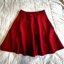 Charlotte Russe Mini Red Skirt Size Medium Made in USA Pull On