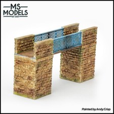 Narrow Gauge Stone Lineside Single Track Footbridge OO9/O16.5 for Model Railway