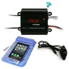 Pyle PLMRMB2CB Bluetooth Marine Amplifier Kit, 2-Ch. Waterproof Audio Power Amp