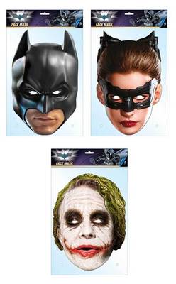 OFFIZIELLE Batman Karte Party Gesichtsmasken Maske Catwoman Der Joker Welttag des Buches