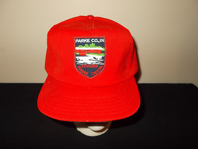Casquette Snapback Vintage Années 80 - Parke County Indiana Pont Couvert - Patch Capitale - SKU16