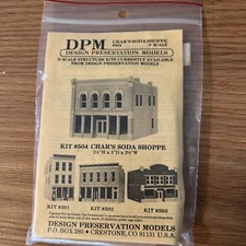 DPM Design Preservation Models N Scale Char's Soda Shop #504 Sealed