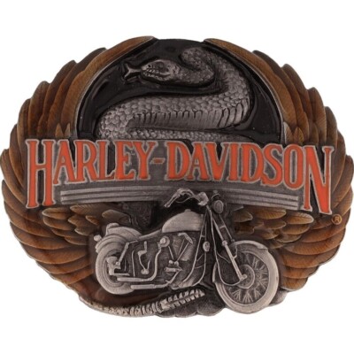 New Harley Davidson Motorcycle Rattlesnake Snake Biker NOS Vintage 
